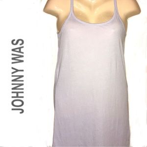 JOHNNY WAS pale blue tank top